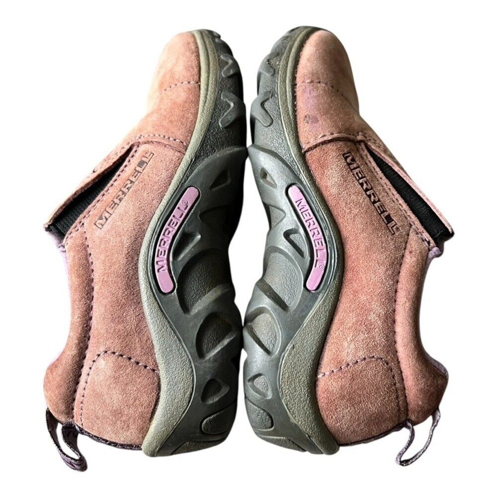 Merrell Kids Huckleberry Moc Suede Slip-On Shoes Girls size 10.5 Hiking Pink - Picture 8 of 10